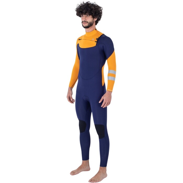 2024 Hurley Mens Advant 4/3mm Chest Zip Wetsuit MFS0013403 - Flag Blue